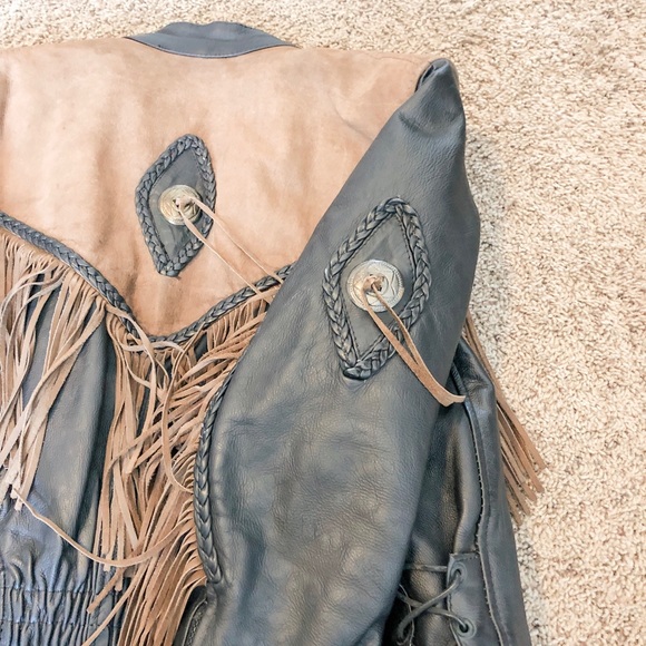 Hot Leathers Fringed Motorcycle Jacket - Picture 4 of 8